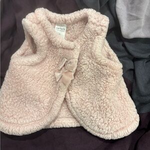 Carter's Soft Pink Baby Fleece Vest
